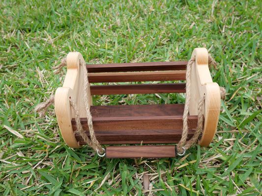 Cesta de almacenamiento de la cocina de la granja rústica con impresión de logotipo personalizado Cesta de huevo de madera