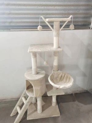 ISO9001 2008 FSCI BSCI Certificado Árbol de gato de madera con gran condominio y diseño de varios niveles