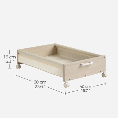 Almacenamiento de utensilios de mesa debajo de la cama cajones con contenedores de madera pesados y logotipo aceptable