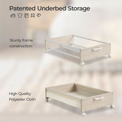 Almacenamiento de utensilios de mesa debajo de la cama cajones con contenedores de madera pesados y logotipo aceptable