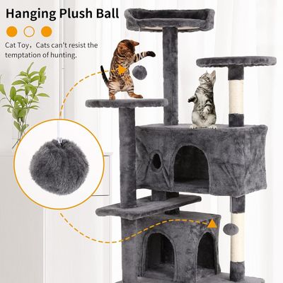 70 "Tall Cat Tower Climber Ladder Playhouse con material de madera y logotipo personalizado