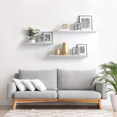 Estante flotante de libros para decoración del hogar