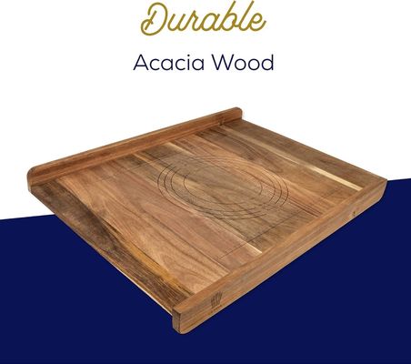 Tabla de corte de pan de madera de uso múltiple con impresión con grabado por labios y láser