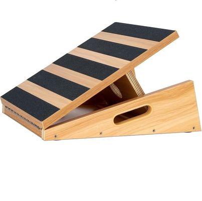 Tabla de estiramiento de la pantorrilla inclinada de madera profesional para rehabilitación de arte