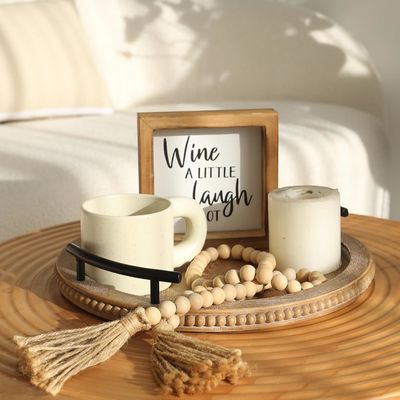 Casa Restaurante Bar Hotel Boda bandeja de madera de color sencillo con mango decorativo