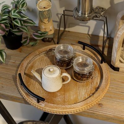 Casa Restaurante Bar Hotel Boda bandeja de madera de color sencillo con mango decorativo