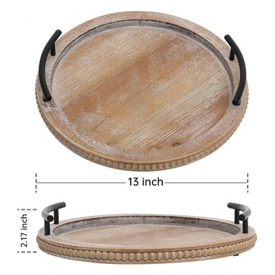 Casa Restaurante Bar Hotel Boda bandeja de madera de color sencillo con mango decorativo