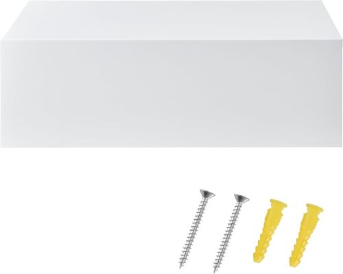 Almacenamiento conveniente en el pasillo Estante flotante de pared de madera maciza con cajón 46 x 30 x 15 cm