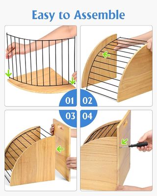 Organizador de portapapeles de madera multifunción para aula y oficina