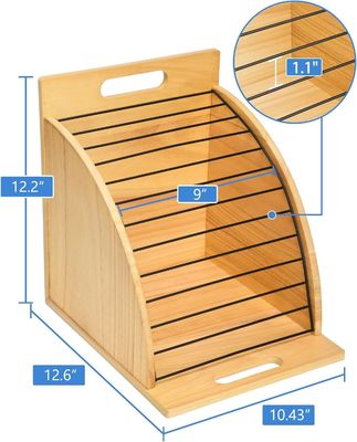 Organizador de portapapeles de madera multifunción para aula y oficina
