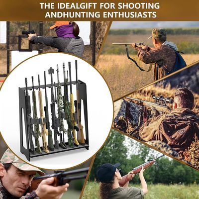 Contenedores de almacenamiento Estantes de baño Display vertical de escopeta para el hogar o la caja fuerte de garaje