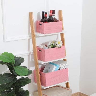 Conjunto de almacenamiento de madera hecha a mano para verduras y frutas de pan