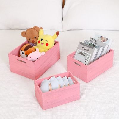 Conjunto de almacenamiento de madera hecha a mano para verduras y frutas de pan