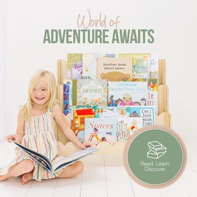 Estante de pared de madera Decoración Estante de libros Montessori de 3 niveles para niños a la altura perfecta