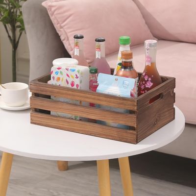 Decoración del hogar Conjunto personalizado de 3 paletas de caja de madera con técnica pintada