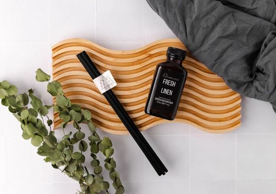 Tablería de exhibición de tablero ondulado de madera de arce decorativa para el estilo moderno de Boho personalizado