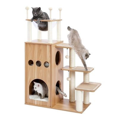 OEM ODM aceptable robusto castillo de Frisco Torre de árboles de gato moderno 51 extra alto condominio de gato