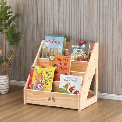 Salón de estar frente a los niños Estante de libros para niños pequeños de 1 a 5 años Manija y tamaño personalizado