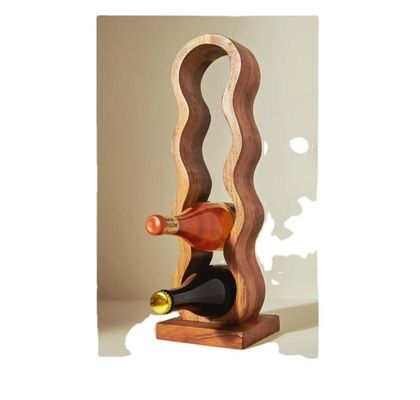 Almacenamiento de vino de madera sólida con logotipo personalizado Impresión en serigrafía de gran tamaño