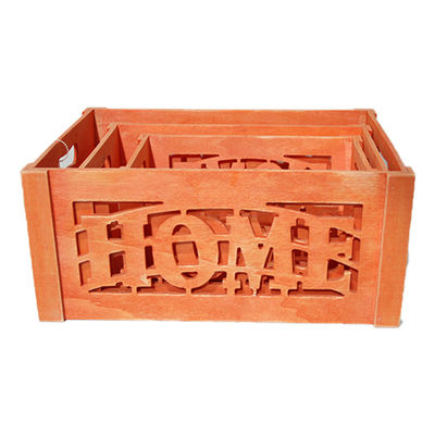 Caja de perro de madera pulida con bandeja para almacenar frutas y verduras al estilo europeo
