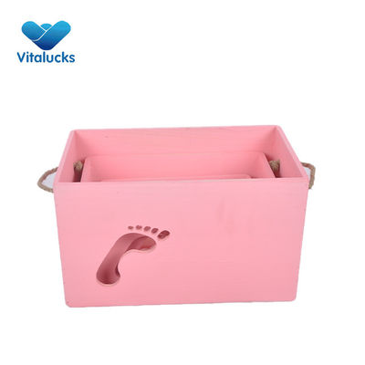 Caja de perro de madera pulida con bandeja para almacenar frutas y verduras al estilo europeo