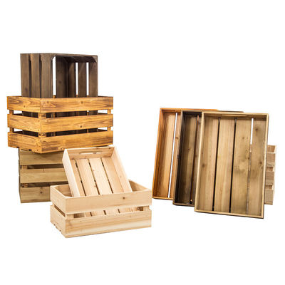 Caja de perro de madera pulida con bandeja para almacenar frutas y verduras al estilo europeo