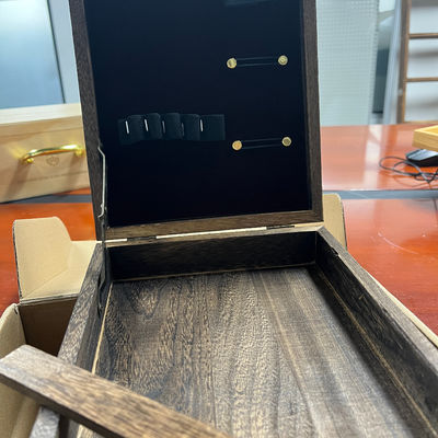 Pedido personalizado caja de pintura de madera de paulownia multifunción con almacenamiento precio competitivo