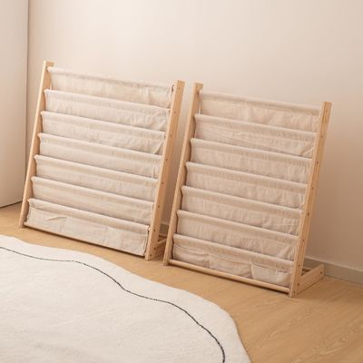 Estante de libros para niños de nivel 6 para el dormitorio Estante de productos de madera Estante de almacenamiento de libros