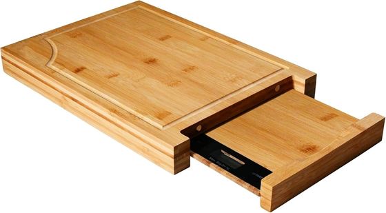 Taula de corte de bambú profesional de tamaño personalizado con bloques de corte de escala y cuadrado