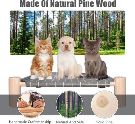 Cama para perros y gatos de madera y hamaca para gatos mejora la comodidad y la salud de su mascota