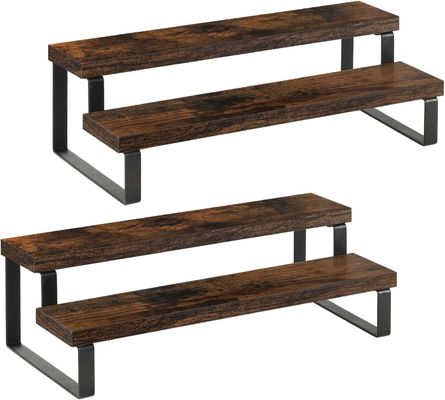 Organizador de estantes de ropa de madera para uso doméstico para exhibición rústica