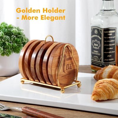 Impresión personalizada de barras redondas de 9 cm para bebidas para el hogar