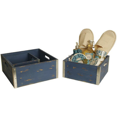 Europa Característica regional Caja de regalo de madera de pino personalizada Cajas de vino para almacenamiento gratuito de muestras