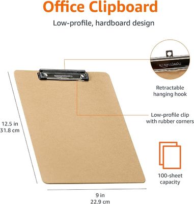 Tamaño personalizado Material Tamaño Color Mdf A4 Clipboards Personalizado Sublimación Blancos