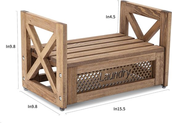 Organizador de ropa de madera soporte duradero para ablandadores de detergentes mejora el encanto de la granja