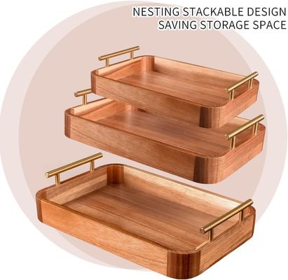 bandeja rustica otomana para la cocina mostrador mesa de café decoración de la sala de estar tamaño personalizado