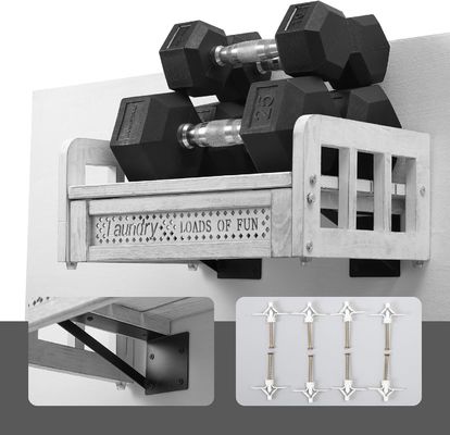 Transforme su lavandería con este contenedor y estante de detergente de madera montado en la pared