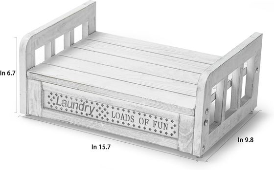 Transforme su lavandería con este contenedor y estante de detergente de madera montado en la pared