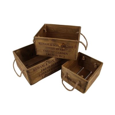 Caja de madera de pino sin terminar de 30*24,5*15 cm con grabado láser
