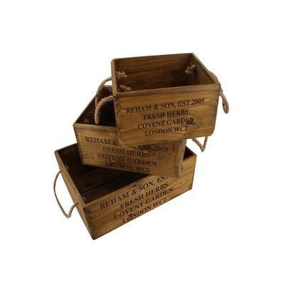 Caja de madera de pino sin terminar de 30*24,5*15 cm con grabado láser