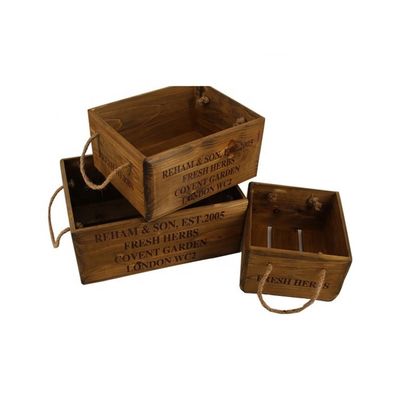 Caja de madera de pino sin terminar de 30*24,5*15 cm con grabado láser
