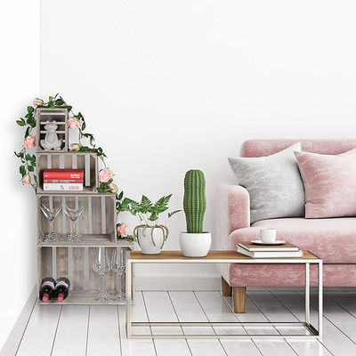 Capacidad personalizada Cajas de madera de época para decoración del hogar Estilo de arte popular