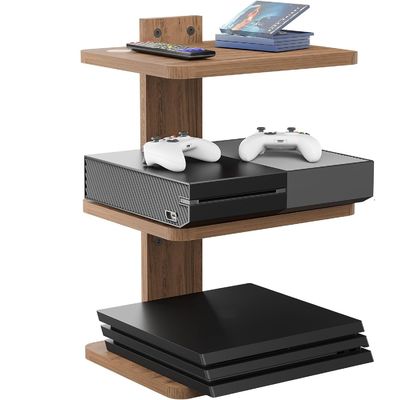 Estante de TV flotante de forma personalizada para reproductores de DVD Cajas de cable Routers Consolas de juegos