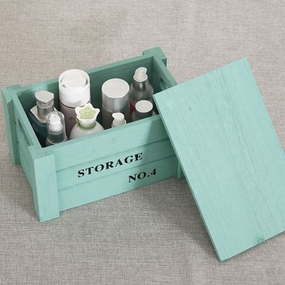 Cajas de anidación de toallas de madera Rústicas Cajas de madera de pino pequeño para exhibición doméstica rústica