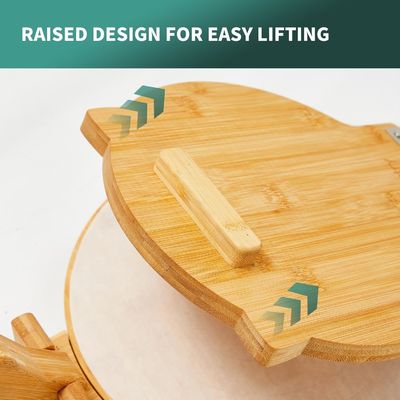 10 pulgadas de diámetro de bambú Tortilla Presioner personalizado para tortillas mexicanas caseras