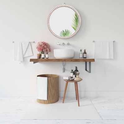 Hotel Casa Decoración de Baños Casa Decoración de Perlas de Madera Pared colgante para dormitorio Niñera