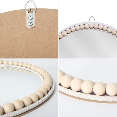 Hotel Casa Decoración de Baños Casa Decoración de Perlas de Madera Pared colgante para dormitorio Niñera