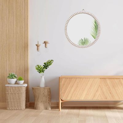 Hotel Casa Decoración de Baños Casa Decoración de Perlas de Madera Pared colgante para dormitorio Niñera