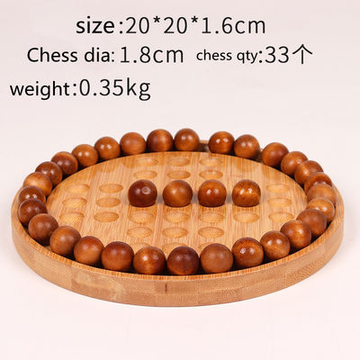 Logotipo personalizado 202407 Bambú juego de mesa de ajedrez independiente para adultos y niños