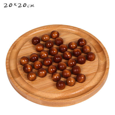 Logotipo personalizado 202407 Bambú juego de mesa de ajedrez independiente para adultos y niños